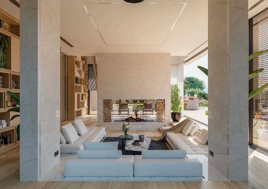 Salón de un apartamento de lujo